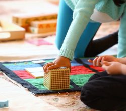 Tactile Math Lessons - Early childhood Montessori work