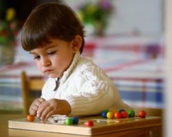 Child playing his toy