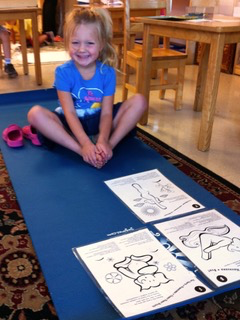 Child on Yoga Mat 2