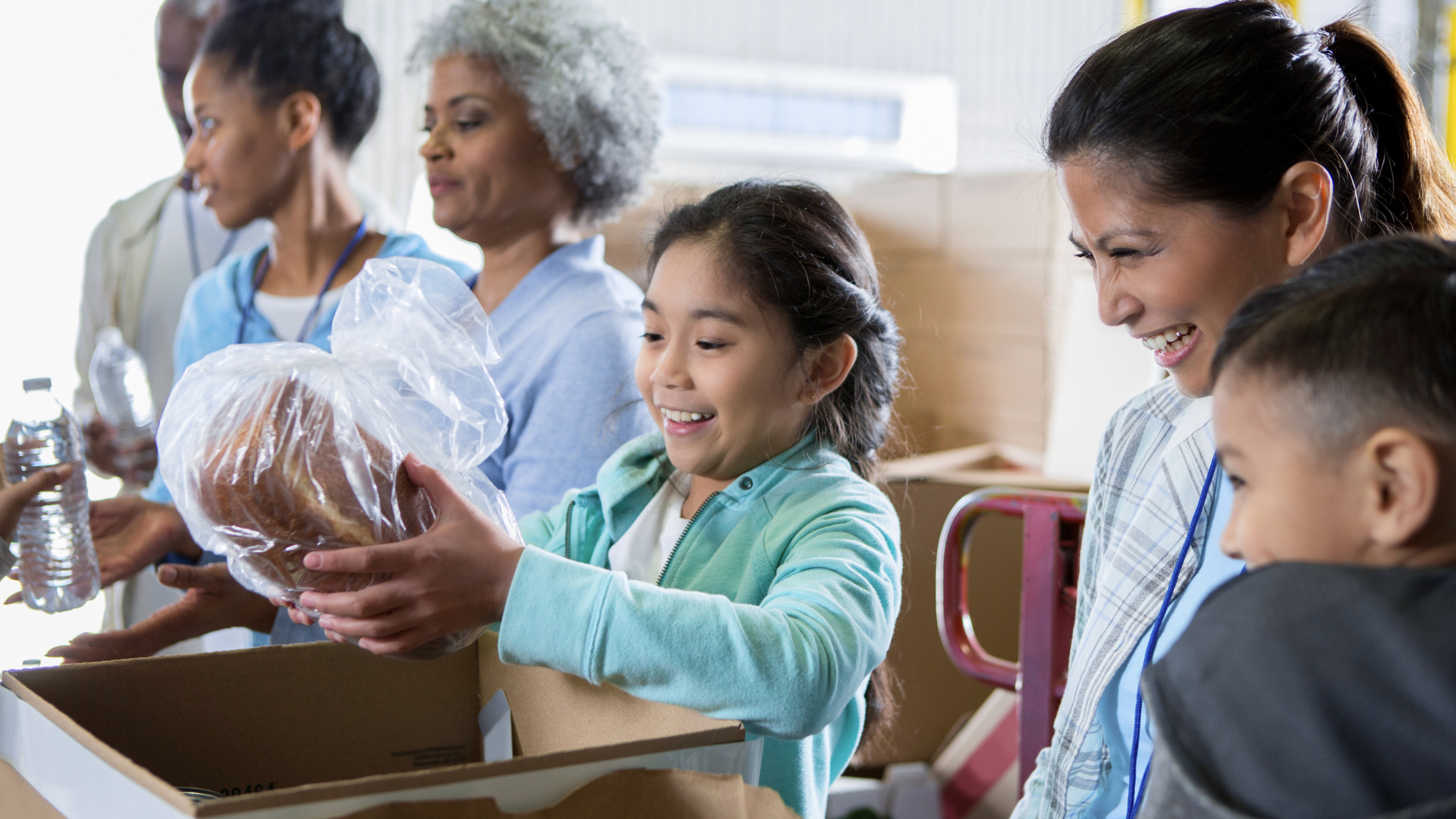 Family serving together