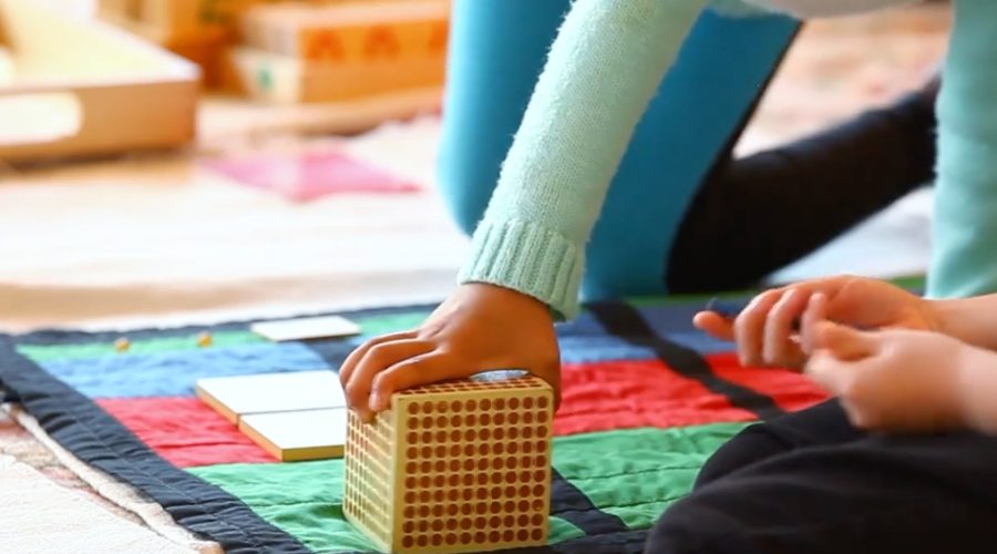 Tactile Math Lessons - Early childhood Montessori work